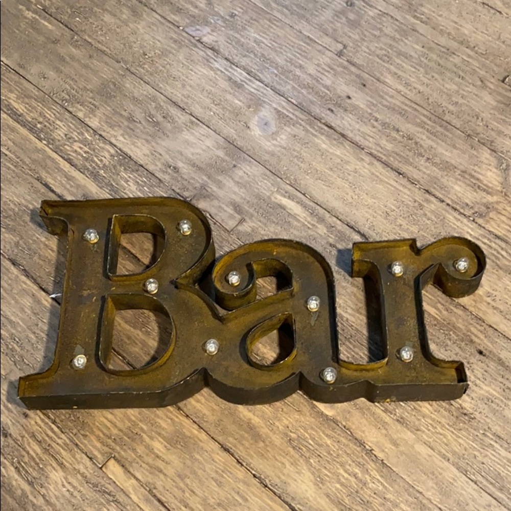 BAR Lighted Wall Sign